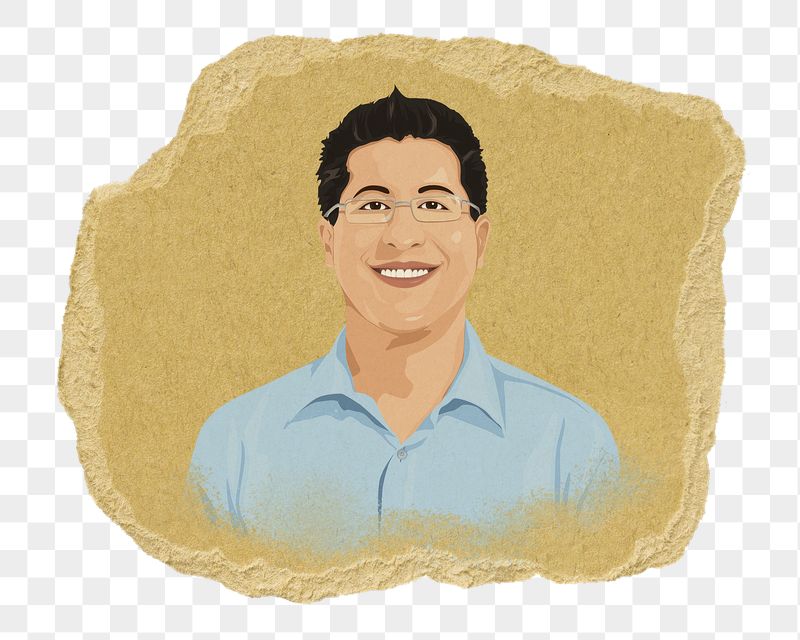 PNG businessman character, ripped paper, | Free PNG - rawpixel