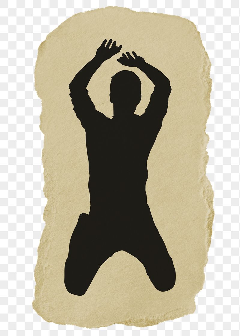 PNG businessman sticker, jumping silhouette, | Free PNG - rawpixel