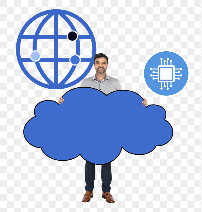 Png Businessman with technology icons, | Free PNG - rawpixel