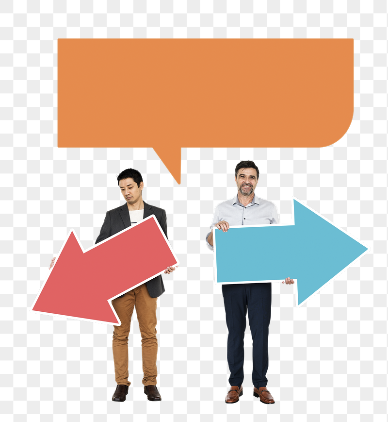 Png Businessmen with opposite opinions | Free PNG - rawpixel