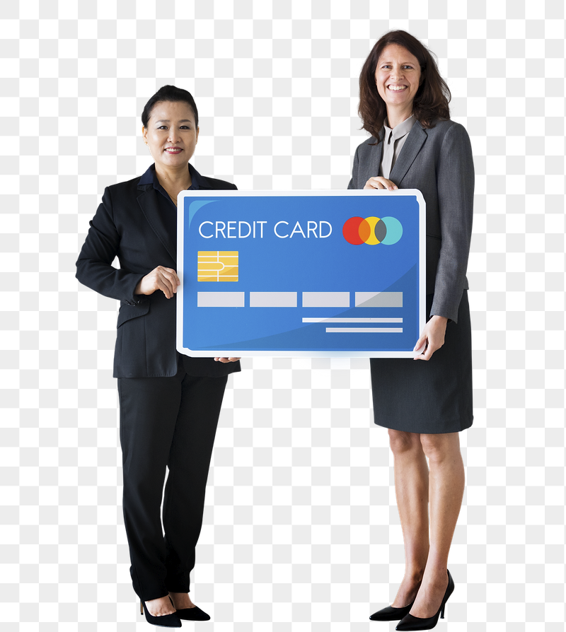 Png Businesswomen & credit card, | Free PNG - rawpixel