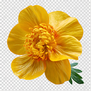 PNG Buttercup Macro Texture - Bright Yellow Flower