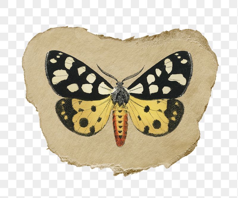 Png butterfly sticker, vintage insect | Free PNG - rawpixel