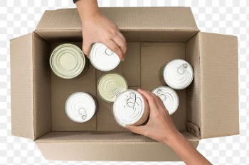Png Canned food donation mockup for charity… | Free stock illustration | High Resolution graphic