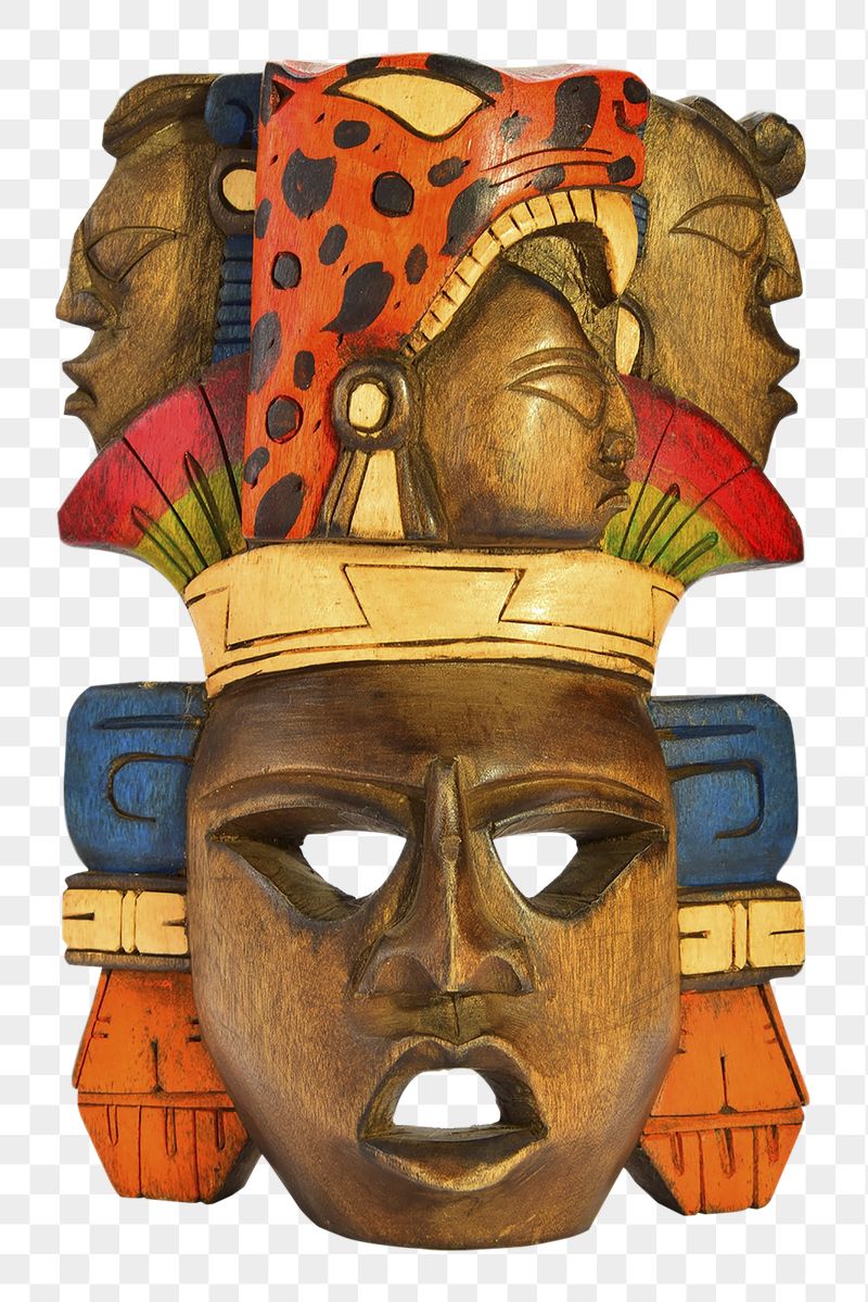 Png carved Mayan mask png | Free PNG - rawpixel