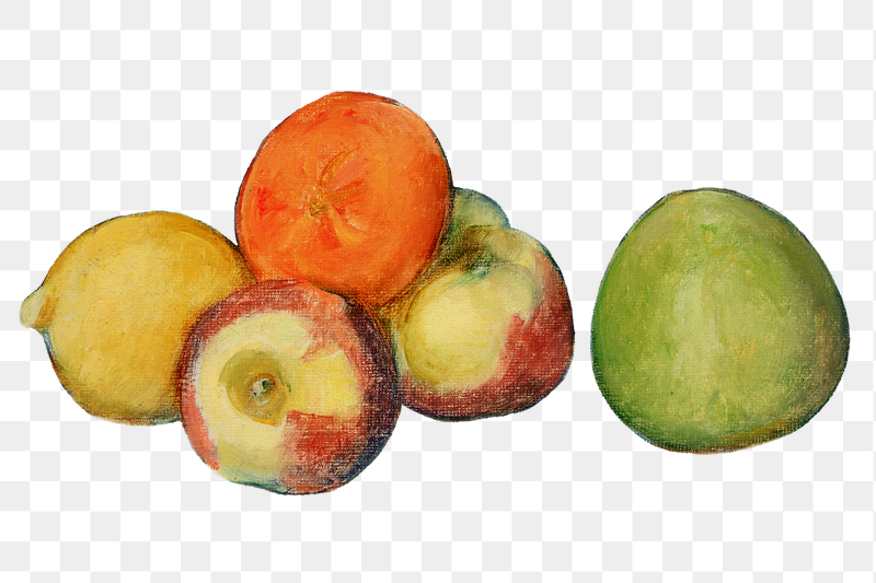 Png Cezanne&rsquo;s Apples sticker, still | Free PNG Illustration - rawpixel