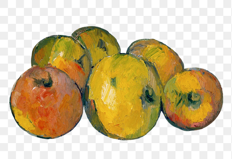 Png Cezanne&rsquo;s Apples sticker, still | Free PNG Illustration - rawpixel