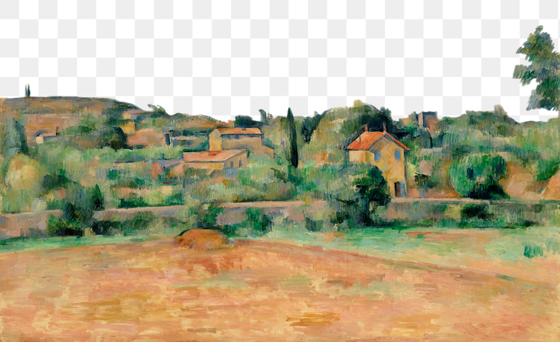 Png Cezanne&rsquo;s  Bellevue Plain | Free PNG Illustration - rawpixel