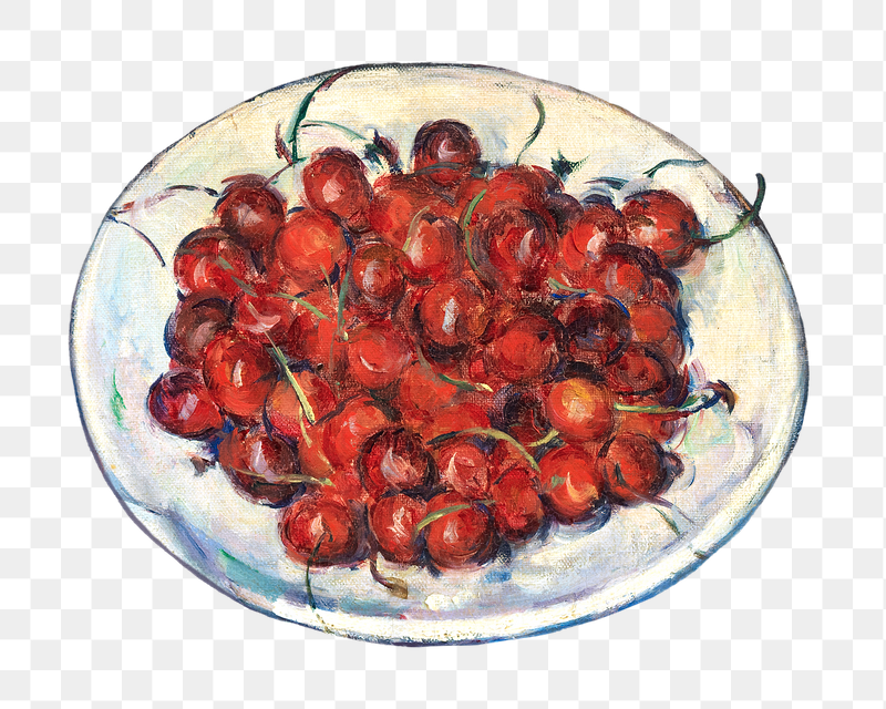Png Cezanne&rsquo;s Cherries sticker, still | Free PNG Illustration - rawpixel