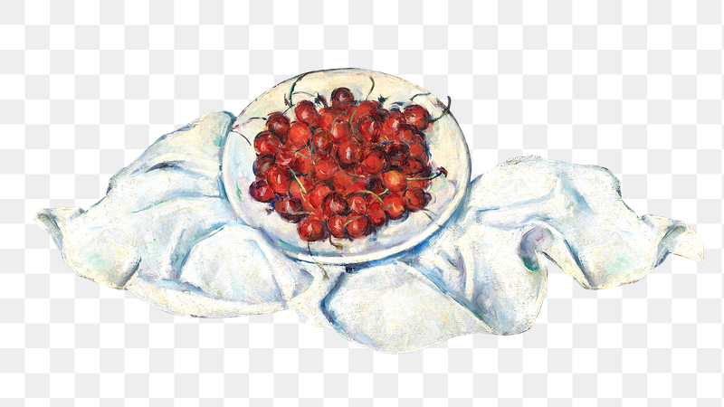 Png Cezanne&rsquo;s Cherries sticker, still | Free PNG Illustration - rawpixel