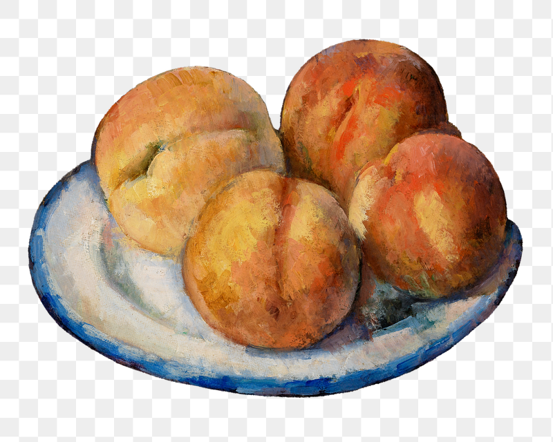 Png Cezanne&rsquo;s Four Peaches  | Free PNG Illustration - rawpixel