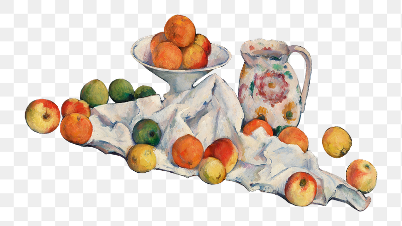 Png Cezanne&rsquo;s fruits sticker, still | Free PNG Illustration - rawpixel