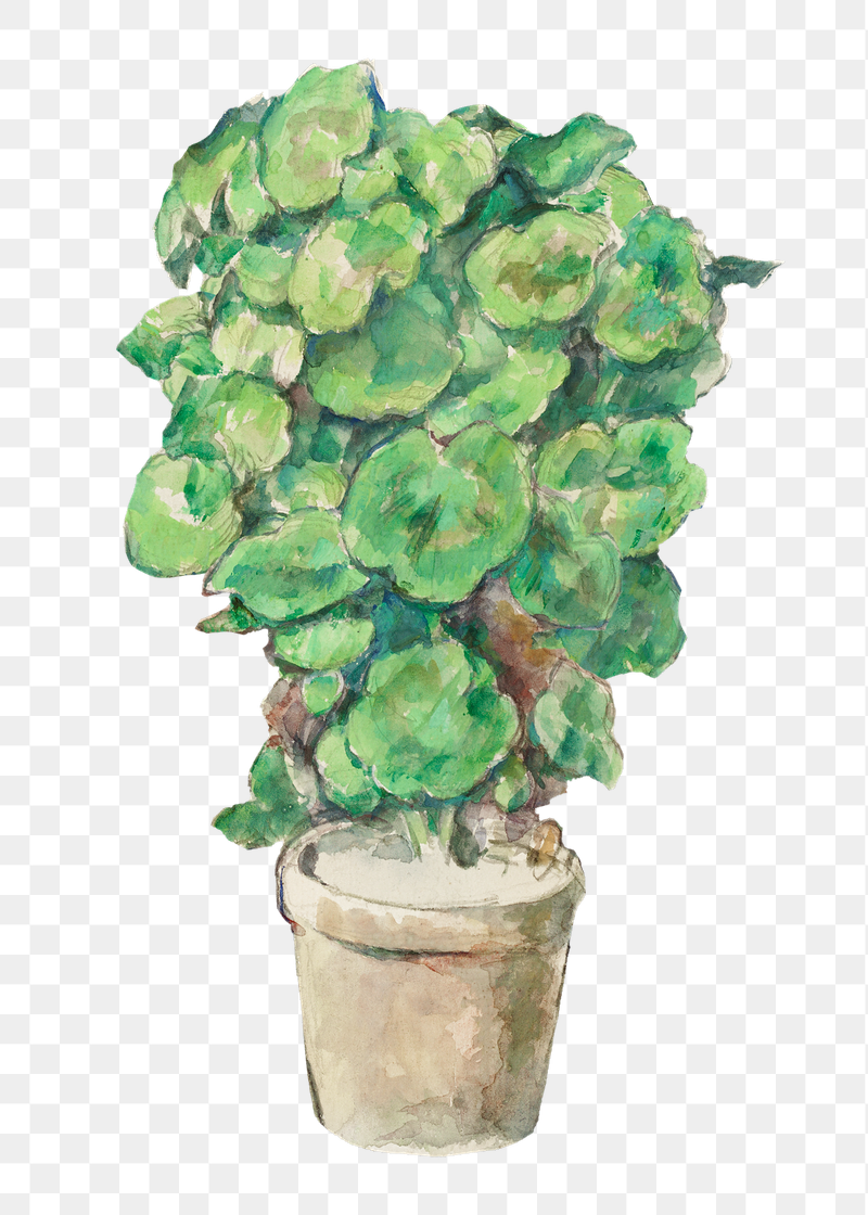 Png Cezanne&rsquo;s Geraniums  sticker, | Free PNG Illustration - rawpixel