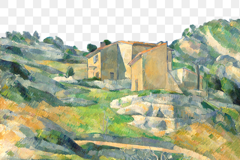 Png Cezanne&rsquo;s Houses in Provence | Free PNG Illustration - rawpixel
