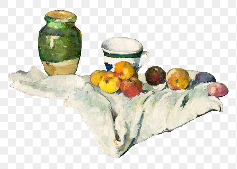 Png Cezanne&rsquo;s  Jar, Cup, | Free PNG Illustration - rawpixel