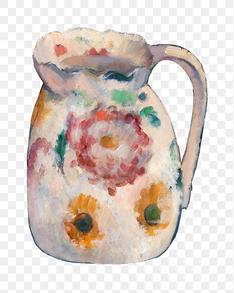  Png Cezanne&rsquo;s jug sticker, | Free PNG Illustration - rawpixel