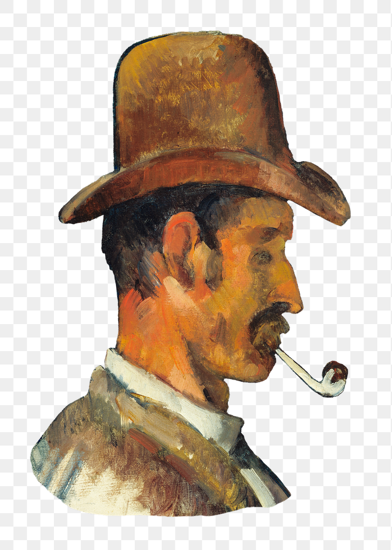 Png Cezanne&rsquo;s Man with Pipe | Free PNG Illustration - rawpixel