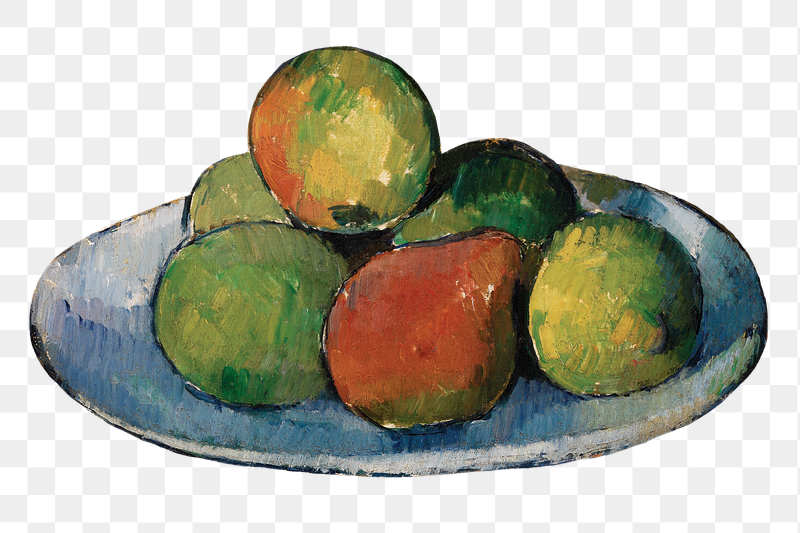 Png Cezanne&rsquo;s Plate of Fruit | Free PNG Illustration - rawpixel