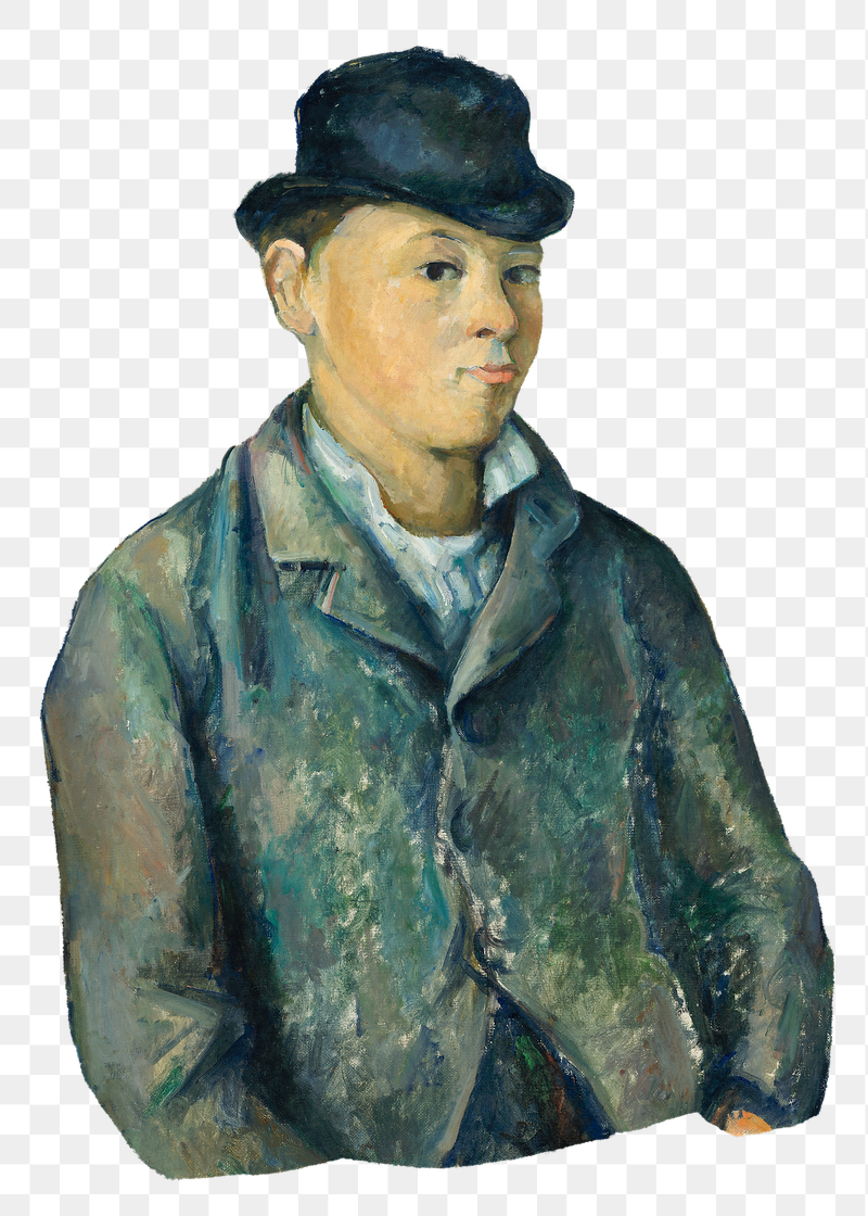 Png Cezanne&rsquo;s Son sticker, post-impressionist | Free PNG Illustration - rawpixel