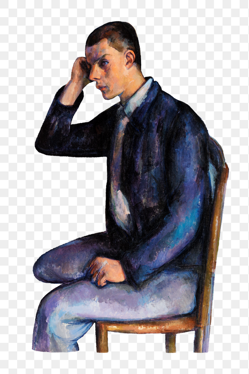 Png Cezanne&rsquo;s Young Man sticker, | Free PNG Illustration - rawpixel