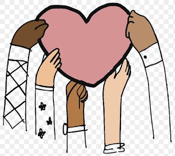 PNG charity doodle hands holding hearts | Free stock illustration | High Resolution graphic