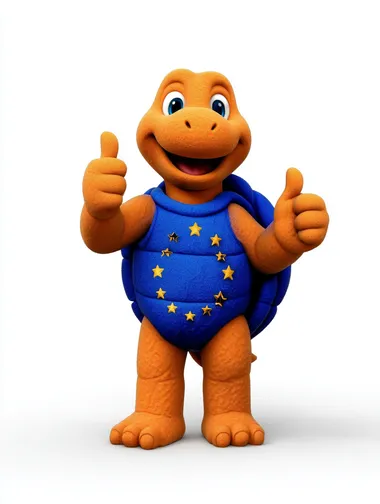 PNG Cheerful Cartoon Turtle Mascot PNG Cheerful Cartoon Turtle Mascot