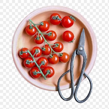 Png cherry tomatoes on plate, | Free PNG - rawpixel