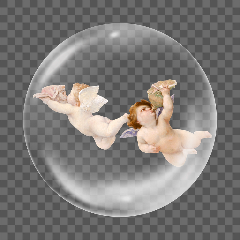 PNG cherub angels flying sticker, | Free PNG - rawpixel