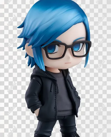 PNG Chibi Vinyl Figurine of a Sporty 50-Year-Old Man PNG Chibi Vinyl Figurine of a Sporty 50-Year-Old Man