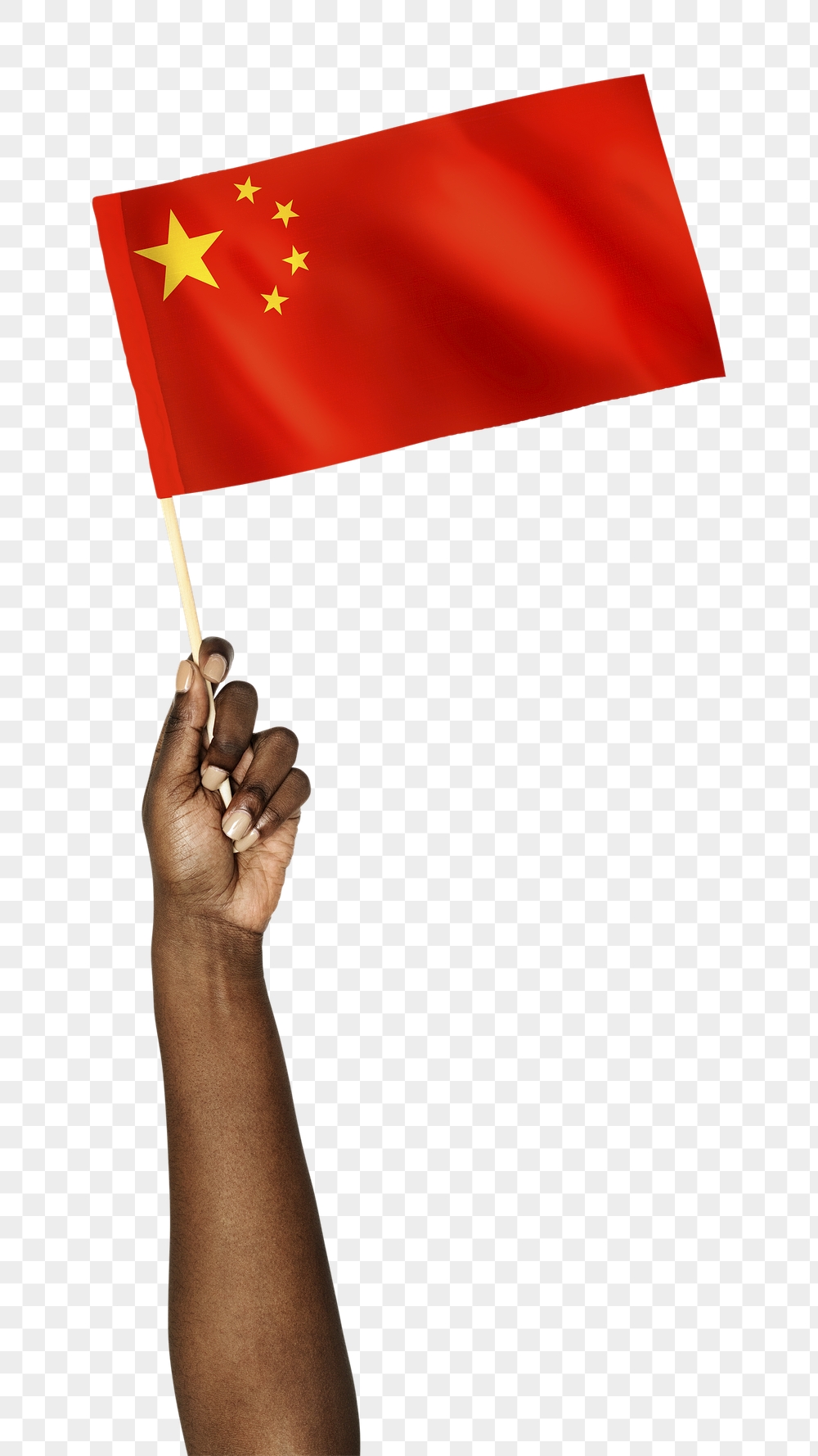 Png Chinese flag in hand | Free PNG - rawpixel