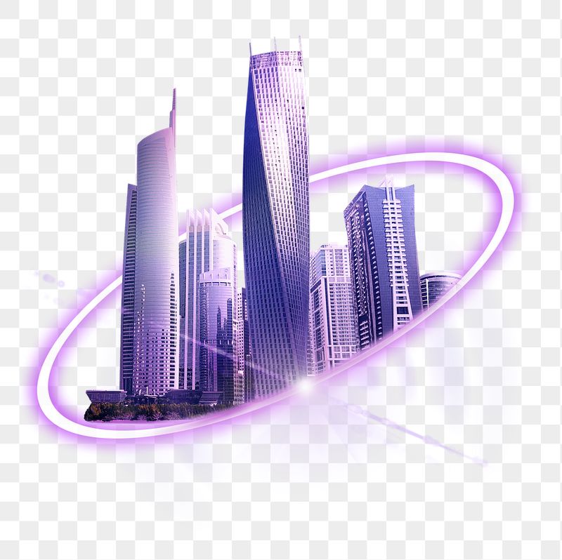 PNG city skyscrapers, technology digital | Free PNG - rawpixel