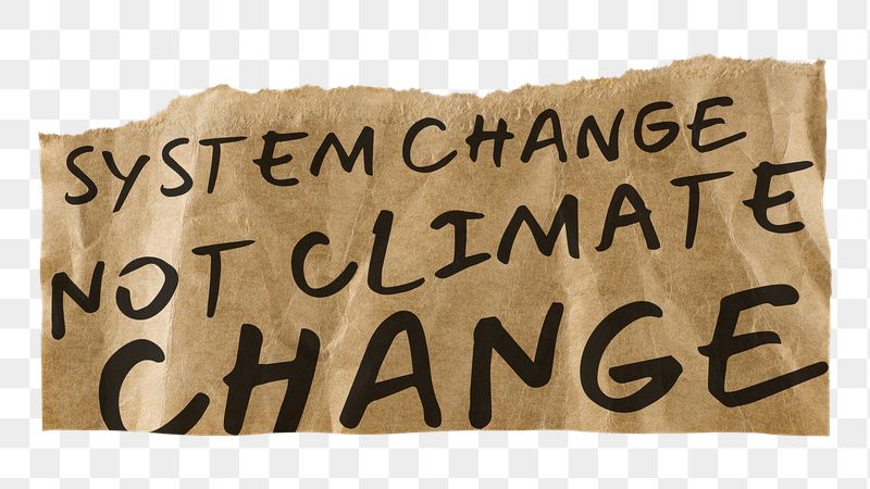PNG climate change quote, torn | Free PNG - rawpixel