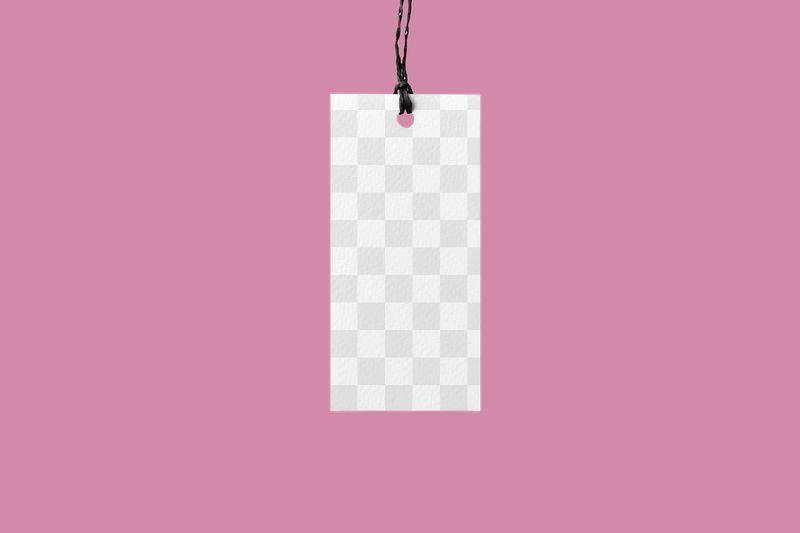 Png clothing tag label mockup, | Free PNG Mockup - rawpixel
