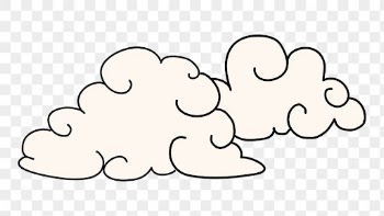 Png clouds sticker, doodle design | Free PNG Sticker - rawpixel