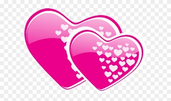 Png Coeur Rose Transparent Coeur Rose - Double Coeur Rose