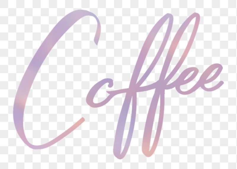 PNG coffee word, aesthetic sticker | Free PNG - rawpixel
