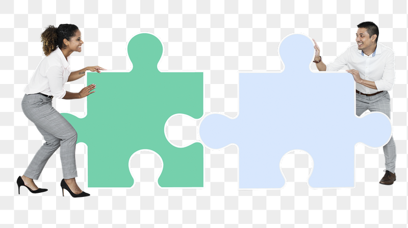 Png Colleagues connecting puzzle pieces, | Free PNG - rawpixel