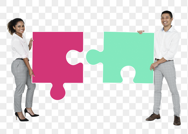 Png Colleagues connecting puzzle pieces, | Free PNG - rawpixel