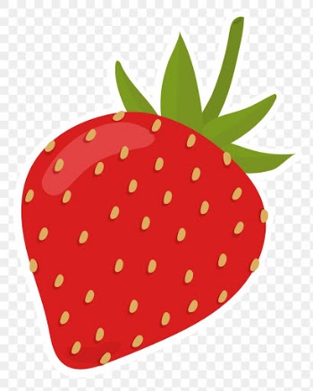 Png colorful strawberry food sticker clipart