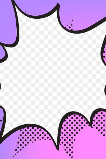 PNG comic explosion effect frame sticker,… | Free stock illustration | High Resolution graphic