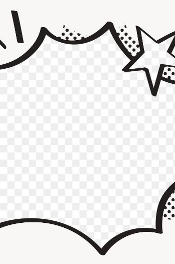 PNG comic explosion effect frame sticker,… | Free stock illustration | High Resolution graphic