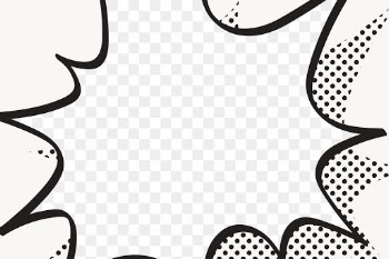 PNG comic explosion effect frame sticker,… | Free stock illustration | High Resolution graphic