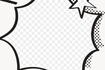 PNG comic explosion effect frame sticker,… | Free stock illustration | High Resolution graphic