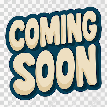 PNG Coming Soon Bold Typography