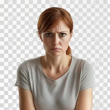 PNG Concerned 35-Year-Old Woman in Urban Living Space, UHD Realistic Image PNG Concerned 35-Year-Old Woman in Urban Living Space, UHD Realistic Image