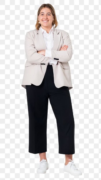 Png Confident European businesswoman mockup… | Free stock illustration | High Resolution graphic