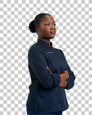 PNG Confident Female Chef in Professional Attire