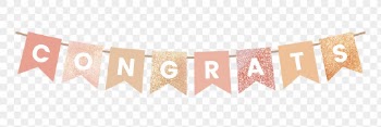 Png congrats banner clipart, celebration | Free PNG - rawpixel