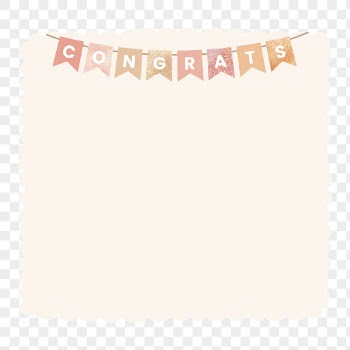 Png congrats frame, celebration background | Free PNG - rawpixel