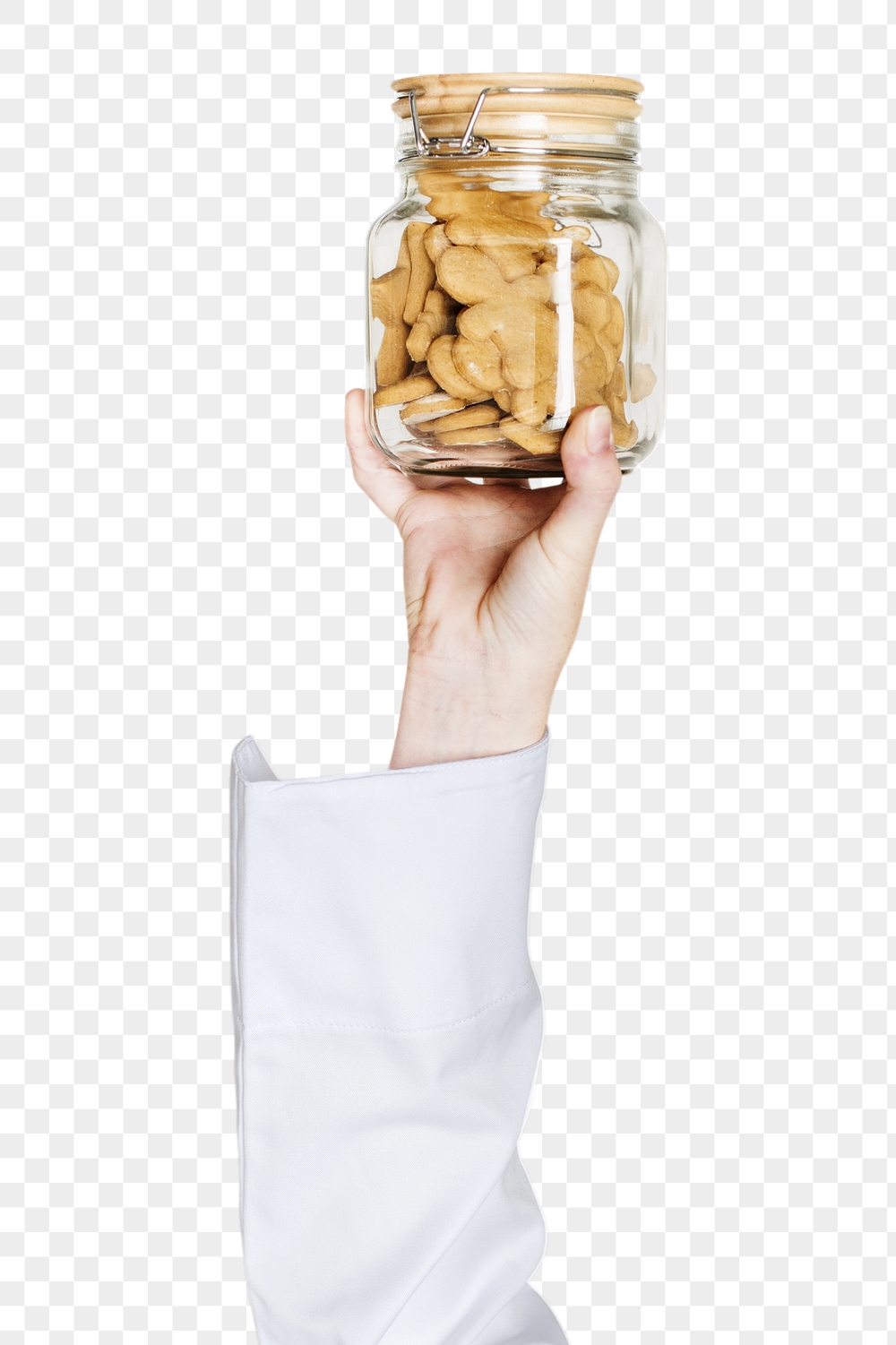 Png cookies in jar in hand | Free PNG - rawpixel